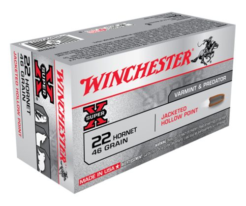 Winchester Ammunition Ammo X22H2 Super X 22 Hornet 46gr Jacketed Hollow Poi view 2