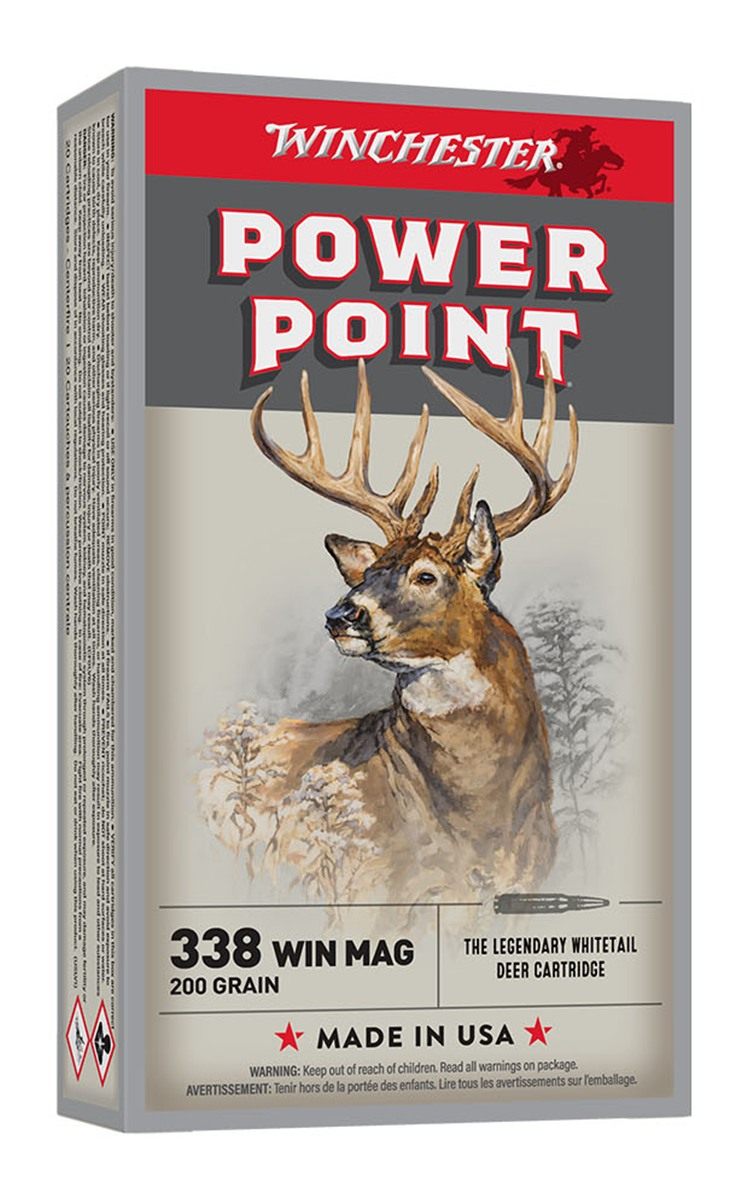 Winchester Ammo Super-X Power Point Rifle Ammunition .338 Mag 200 gr. PSP 2 view 2