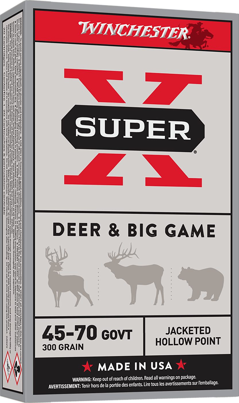 Winchester Ammunition Ammo X4570H Super X 45-70 Gov 300gr Jacketed Hollow P