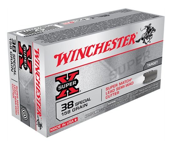 Winchester Ammo Super-x 38spl 158gr Lead Swc 50/10