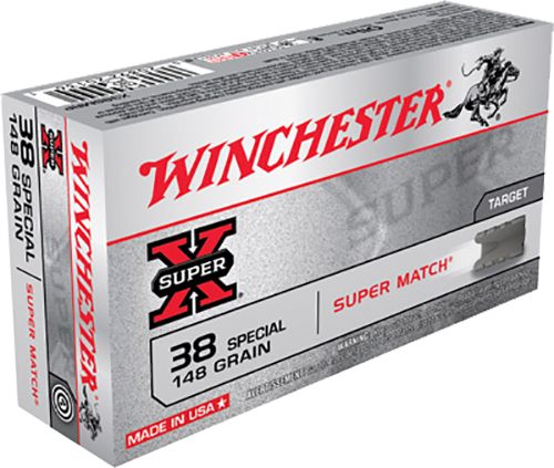 Winchester Ammunition Ammo X38SMRP Super X 38 Special 148gr Match Lead Semi view 2