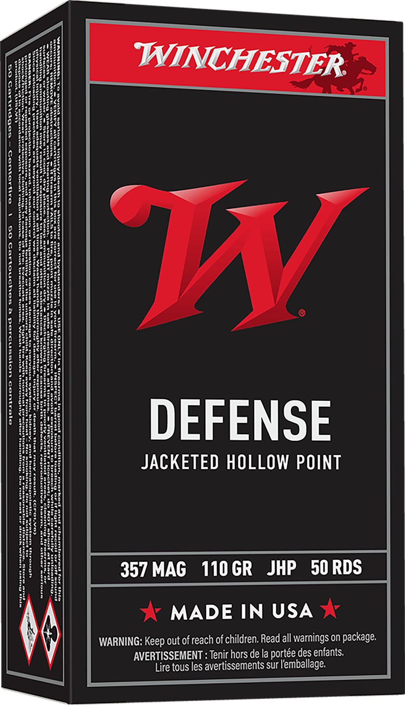 Winchester Ammunition Ammo Q4204 USA 357 Mag 110gr Jacketed Hollow Point 50