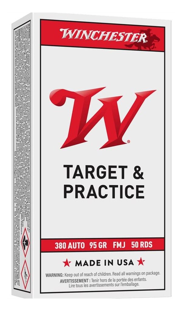 Winchester Ammunition Ammo Q4206 USA 380ACP 95gr Full Metal Jacket 50 Per B view 3