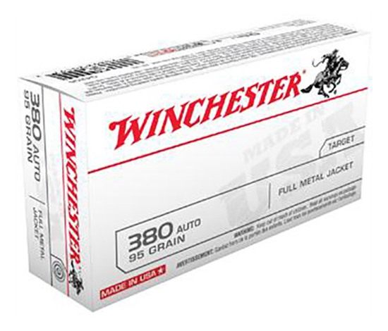 Winchester Ammunition Ammo Q4206 USA 380ACP 95gr Full Metal Jacket 50 Per B view 4