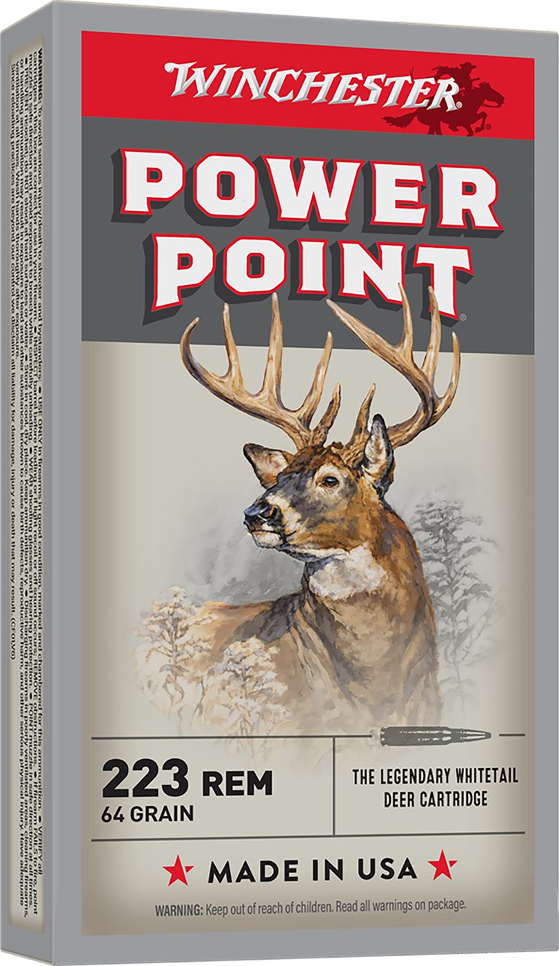 Winchester Ammunition Power Point Rifle .223 Rem 64 gr. PSP 3020 fps 20/ct