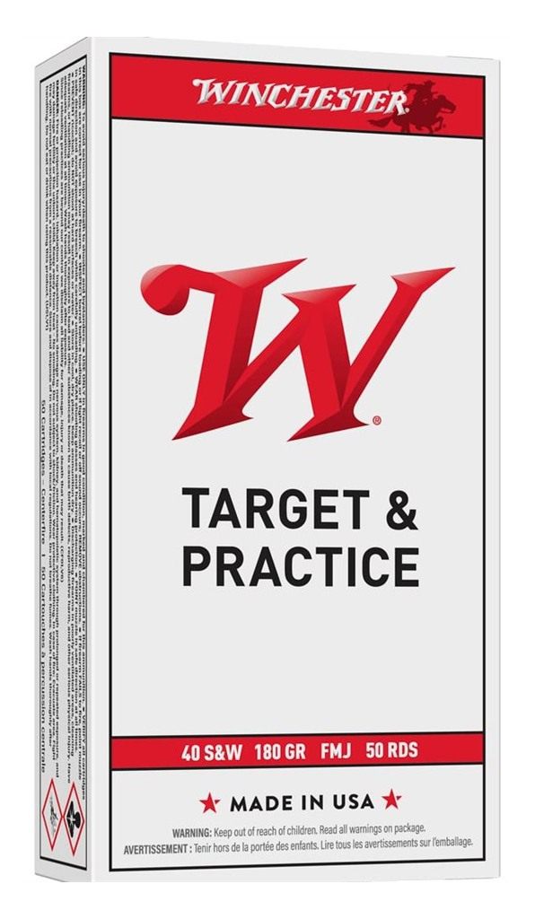 Winchester Ammunition Ammo Q4238 USA 40S W 180gr Full Metal Jacket 50 Per B view 2