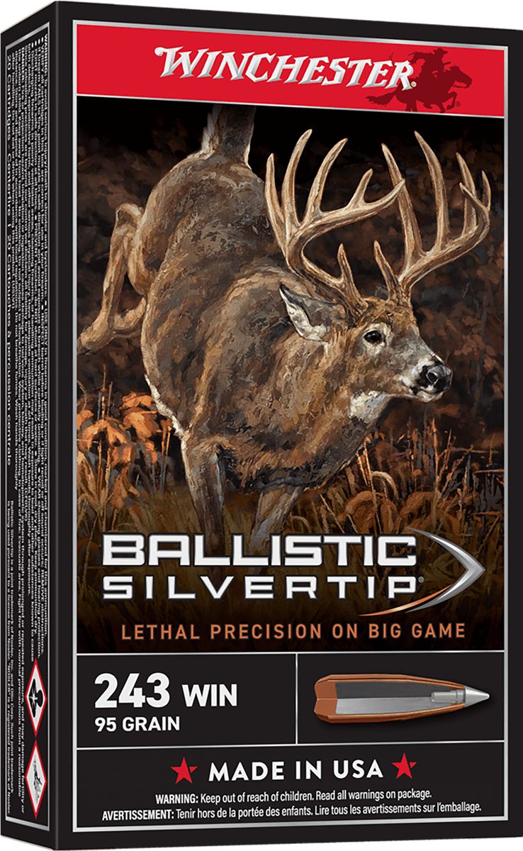 Winchester Ammunition Ammo SBST243 Ballistic Silvertip 243 55gr Fragmenting