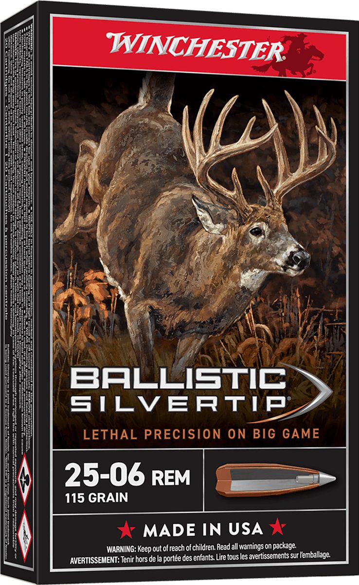 Winchester Ammunition Ammo SBST2506 Ballistic Silvertip 25-06 Rem 115gr Rap