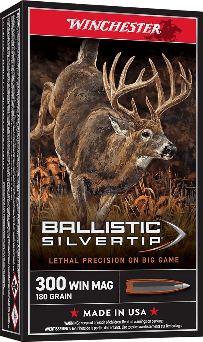 Winchester Ammunition Ammo SBST300 Ballistic Silvertip 300 WinMag 180gr Rap