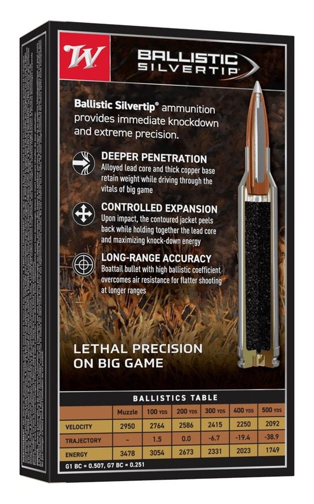 Winchester Ammunition Ammo SBST300 Ballistic Silvertip 300 WinMag 180gr Rap view 3