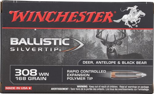Winchester Ammunition Ammo SBST308A Ballistic Silvertip 308 168gr Rapid Con view 6