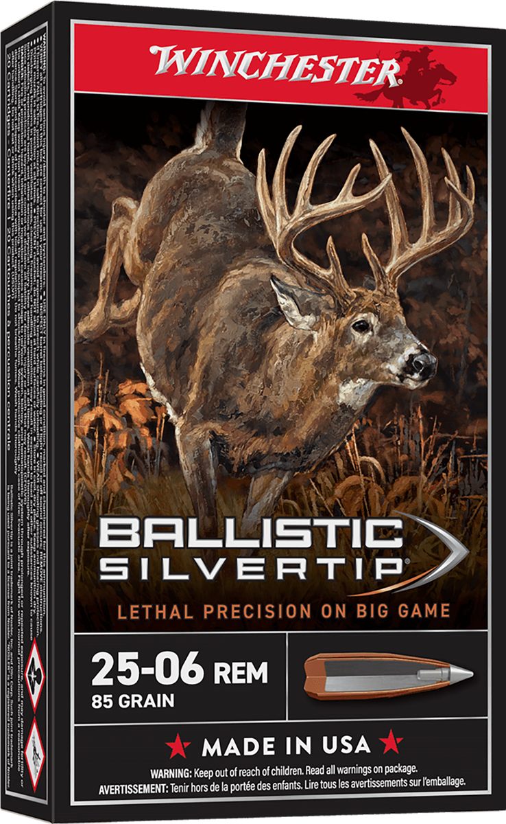 Winchester Ammunition Ammo SBST2506A Ballistic Silvertip 25-06 Rem 85gr Fra