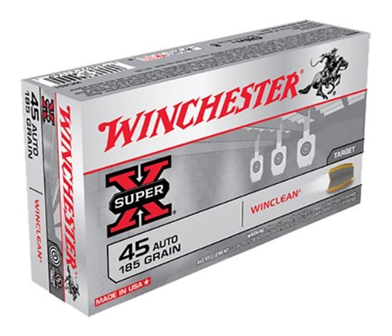 Winchester Ammo Winclean 45acp 185gr 50/10