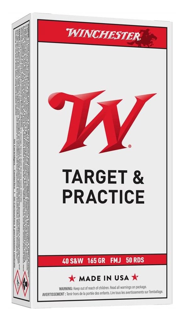 Winchester Ammo USA40SW 40S W 165gr Full Metal Jacket Flat Nose 50 Per Box/ view 2