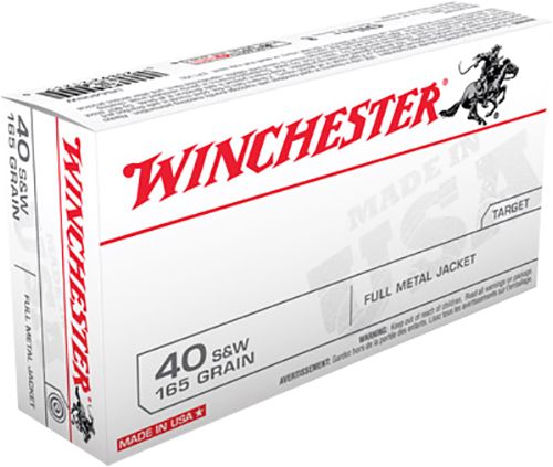 Winchester Ammo USA40SW 40S W 165gr Full Metal Jacket Flat Nose 50 Per Box/ view 4