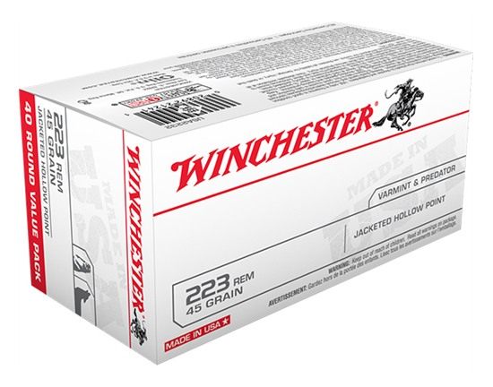 Winchester Ammunition Ammo USA2232 223 Rem 45gr Jacketed Hollow Point 40 Pe view 4