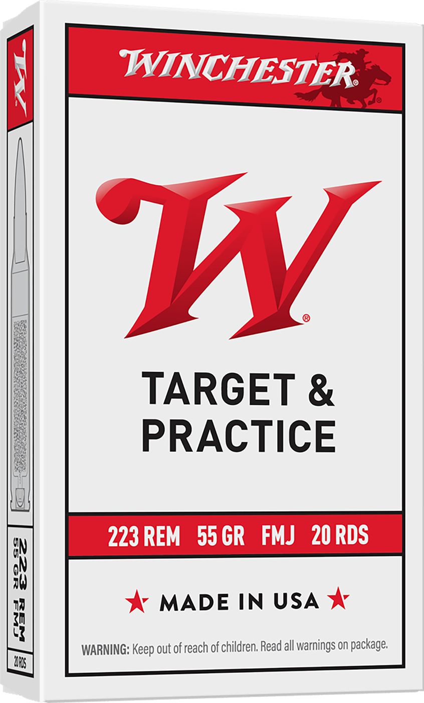 Winchester Ammunition Ammo W223K USA 223 Rem 55gr Full Metal Jacket 20 Per