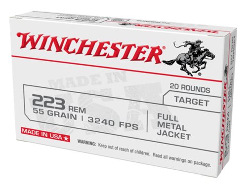 Winchester Ammunition Ammo W223K USA 223 Rem 55gr Full Metal Jacket 20 Per view 2