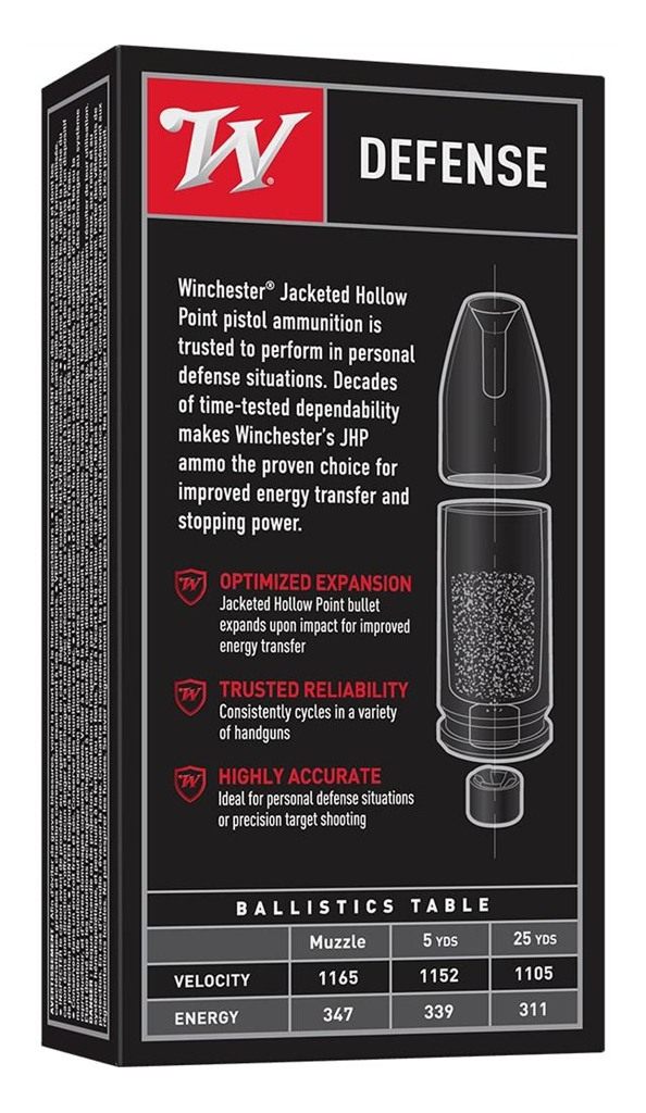 Winchester Ammunition Ammo USA9JHP 9mmLuger 115gr Jacketed Hollow Point 50 view 2