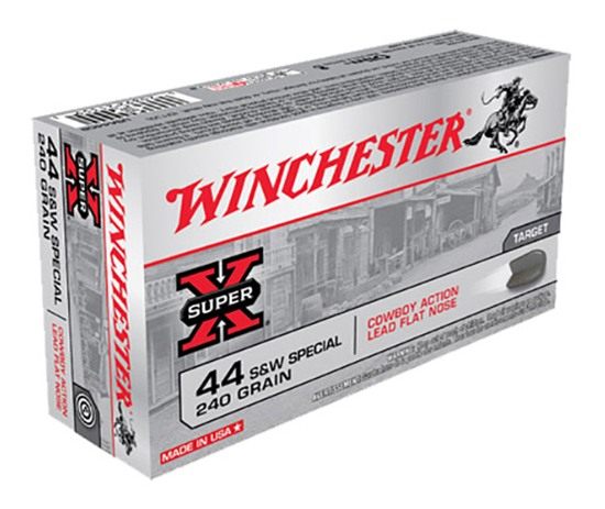 Winchester Ammo USA44CB Super X Cowboy Action 44S WSpl 240gr Lead Flat Nose view 2