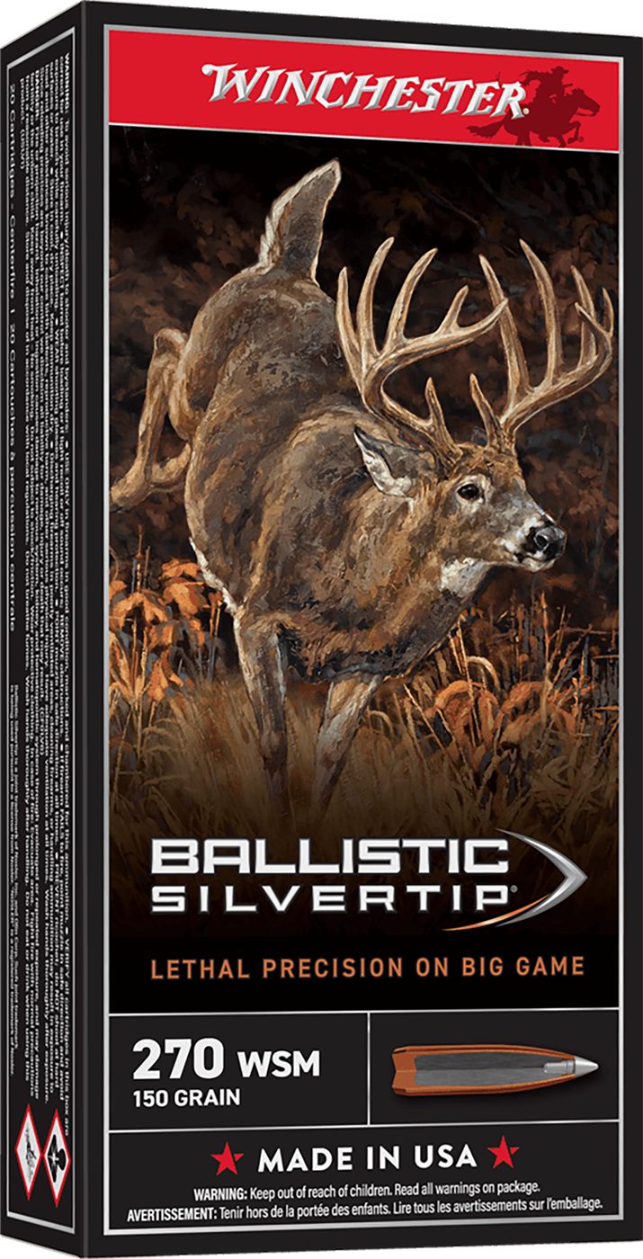 Winchester Ammunition Ammo SBST2705A Ballistic Silvertip 270WSM 150gr Rapid