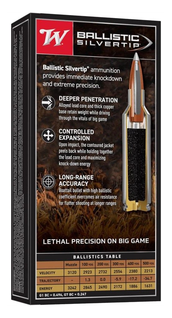 Winchester Ammunition Ammo SBST2705A Ballistic Silvertip 270WSM 150gr Rapid view 2