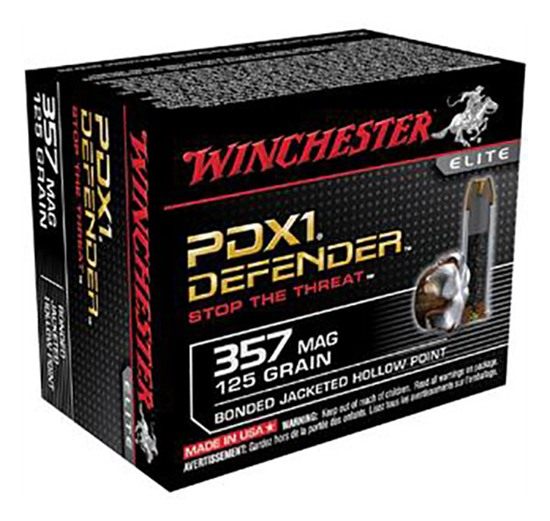 Winchester Ammunition Ammo S357MPDB Defender 357 Mag 125gr Bonded Jacket Ho view 2