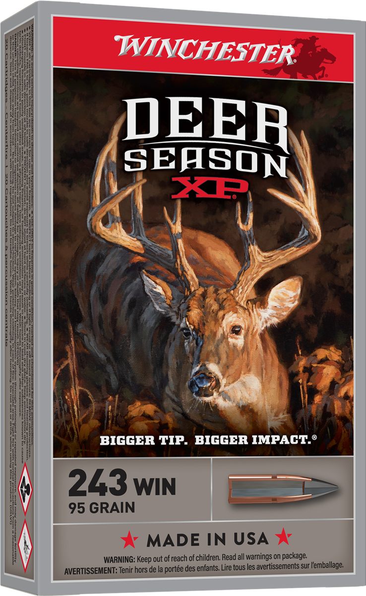 Winchester Ammunition Ammo X243DS Deer Season XP 243 95gr Extreme Point 20