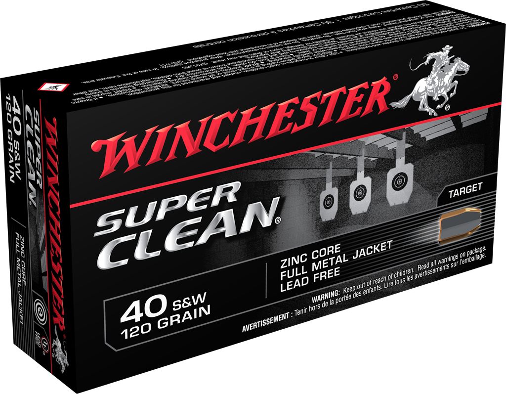 Winchester Ammunition Ammo W40SWLF Super Clean 40S W 120gr Lead Free Full M
