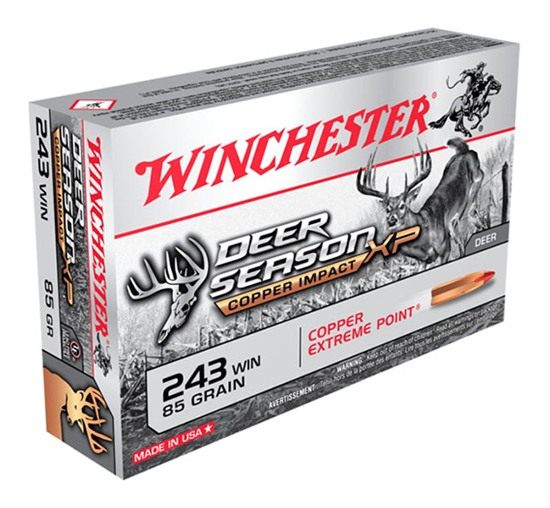 Winchester Ammunition Ammo X243CLF Copper Impact 243 85gr Extreme Point Lea view 2