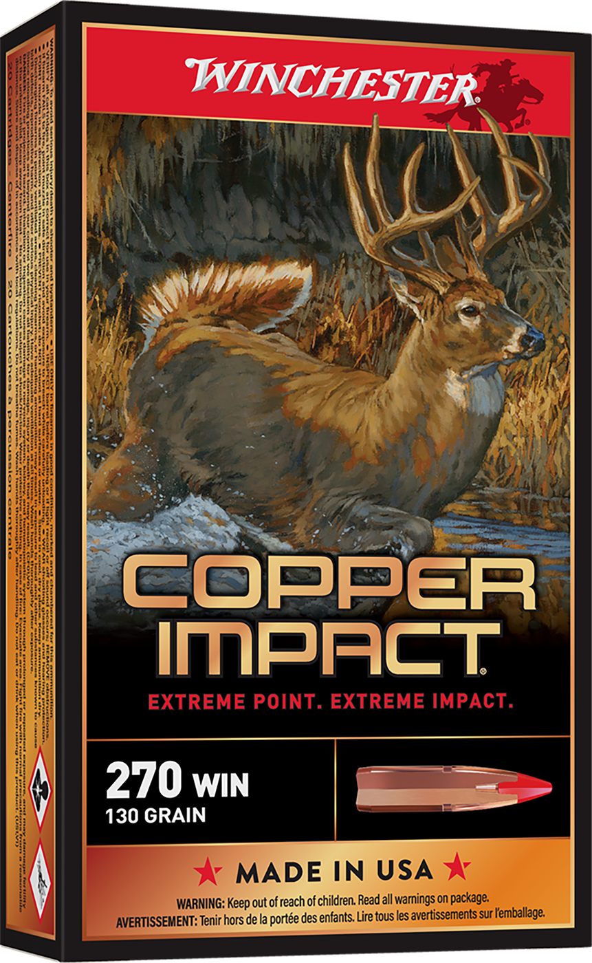 Winchester Ammunition Ammo X270CLF Copper Impact 270 130gr Extreme Point Le