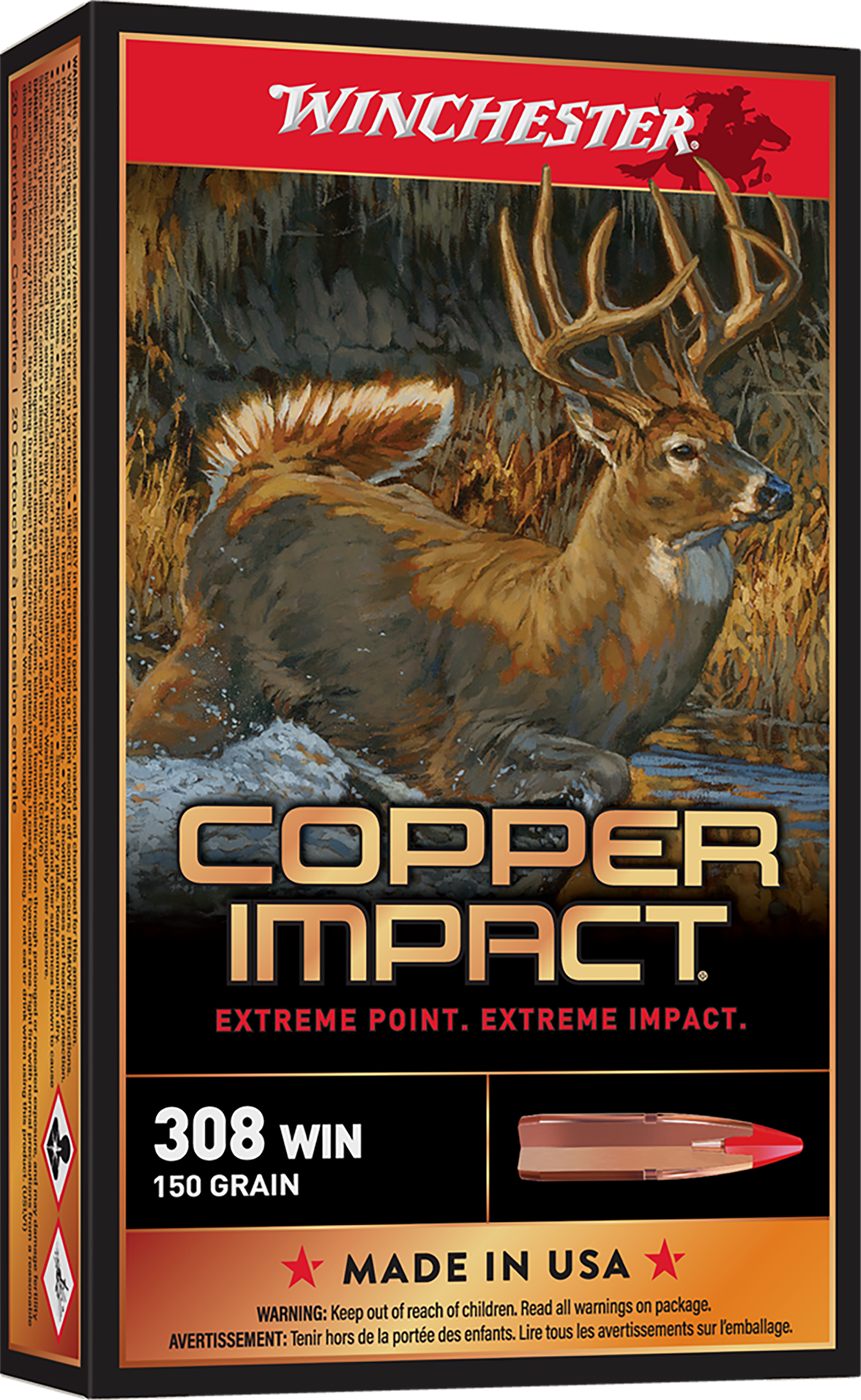 Winchester Ammunition Ammo X308CLF Copper Impact 308 150gr Extreme Point Le