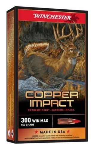 Winchester Ammo X300CLF Copper Impact 300 WinMag 150gr Extreme Point Lead F view 3