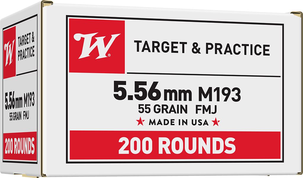 Winchester Ammunition Ammo WM193200 USA M193 5.56x45mmNATO 55gr Full Metal