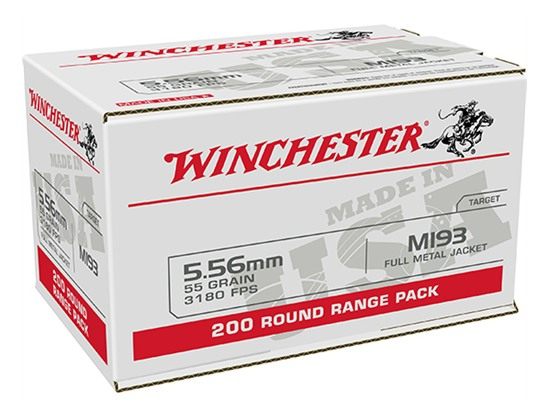 Winchester Ammunition Ammo WM193200 USA M193 5.56x45mmNATO 55gr Full Metal view 2