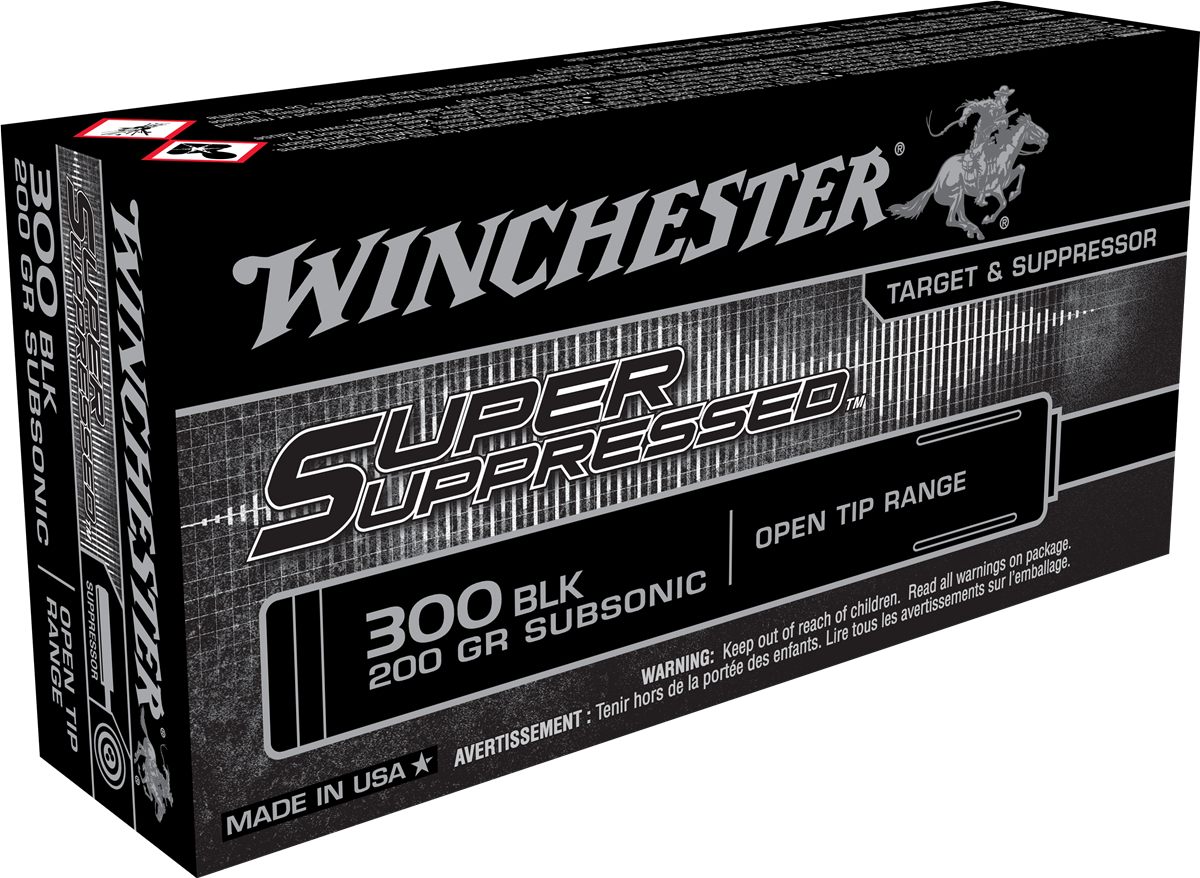 Winchester Ammunition Ammo SUP300BLK Super Suppressed 300 Blackout 200gr Op