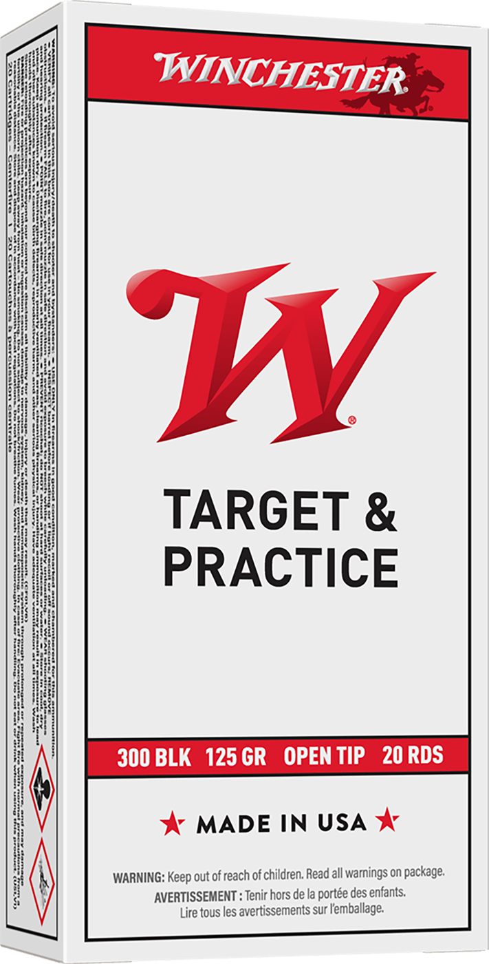 Winchester Ammunition Ammo USA300BLK 300 Blackout 125gr Open Tip Range 20 P