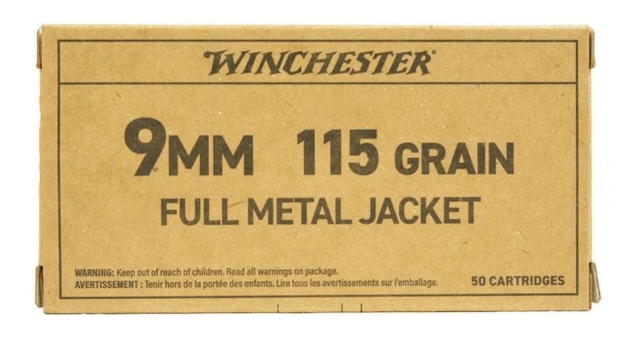 Winchester Ammunition Ammo SG9W Service Grade 9mmLuger 115gr Full Metal Jac view 4