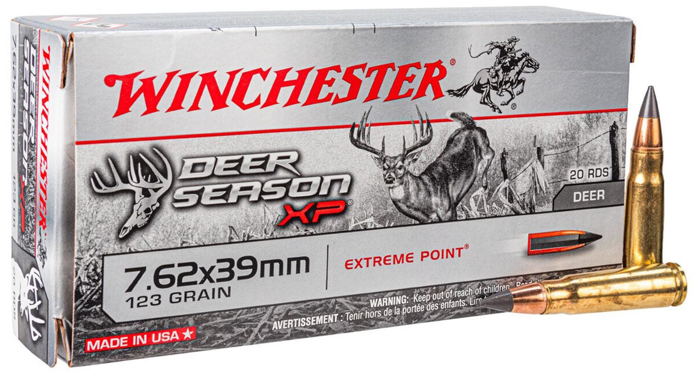 Winchester Ammo X76239DS Deer Season XP 7.62x39mm 123gr Extreme Point 20 Per Box/10 Case view 2