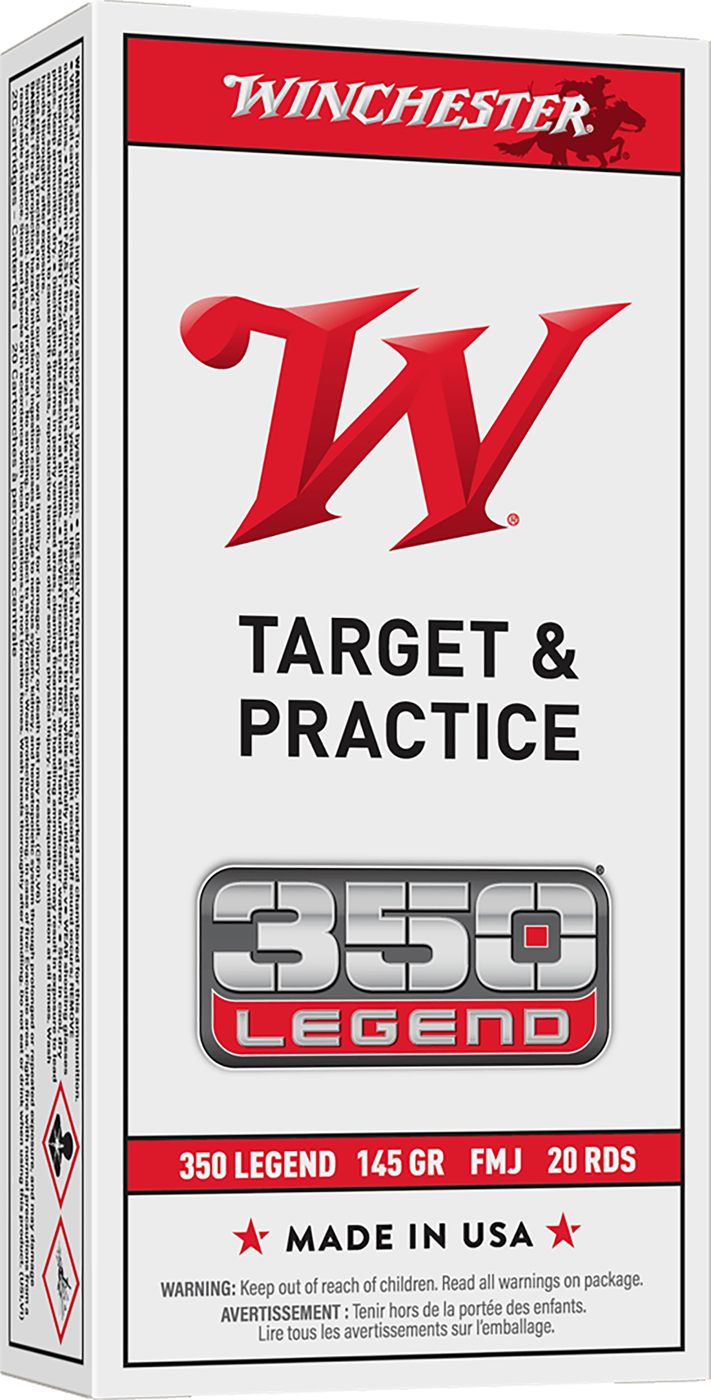 Winchester Ammunition Ammo USA3501 350 Legend 145gr Full Metal Jacket 20 Pe