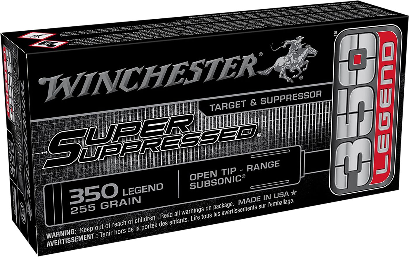 Winchester Ammo SUP350 Super Suppressed 350 Legend 255gr Open Tip Range 20