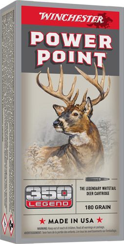 Winchester Ammunition Power Point Rifle 350 Legend 180 gr. PSP 2100 fps 20/ view 5