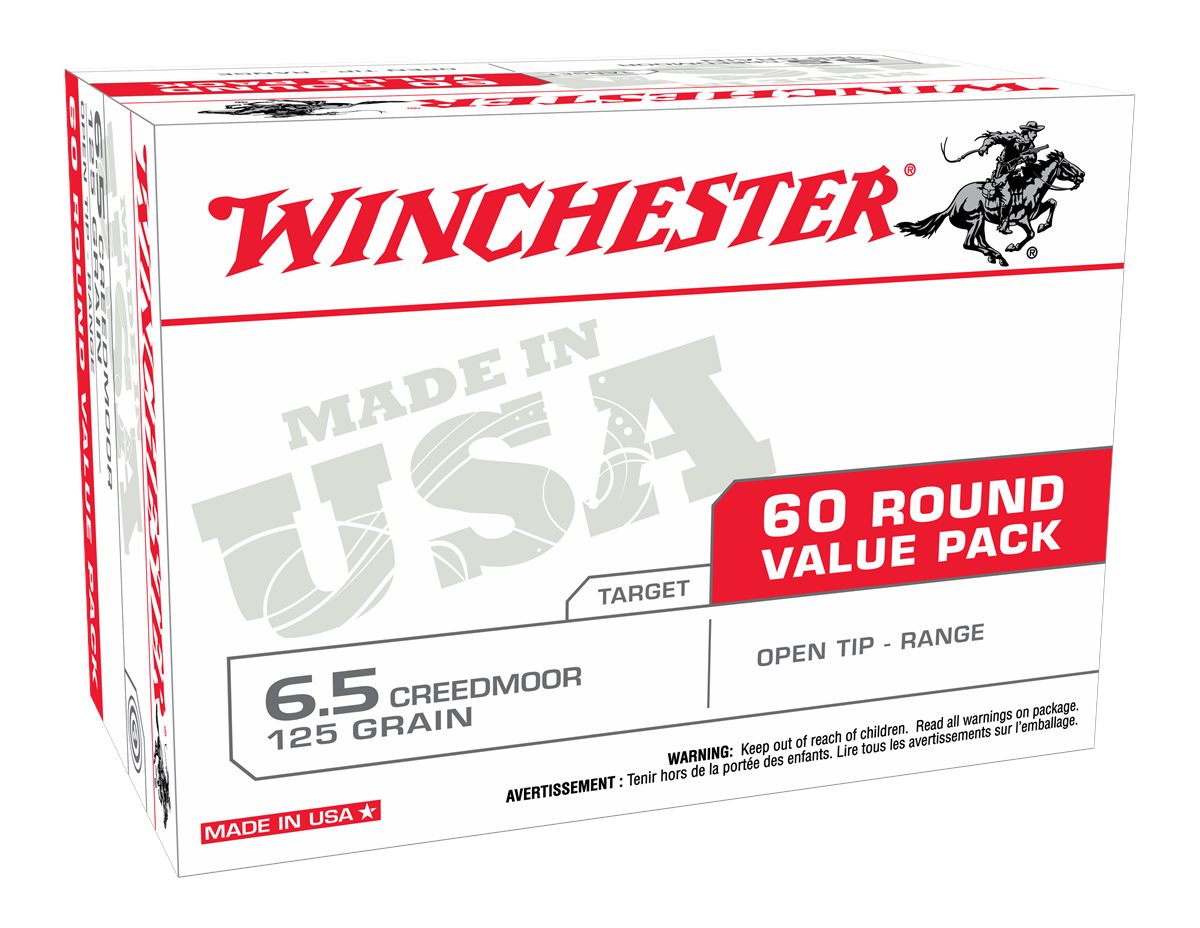 Winchester Ammunition Ammo USA65CMVP Ready 6.5 Creedmoor 125gr Open Tip 60