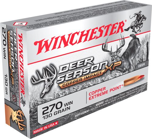 Winchester Ammunition Copper Impact Rifle 270 WSM 130 gr. PT 3215 fps 20/ct