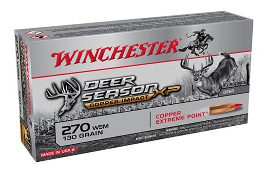 Winchester Ammunition Copper Impact Rifle 270 WSM 130 gr. PT 3215 fps 20/ct view 2