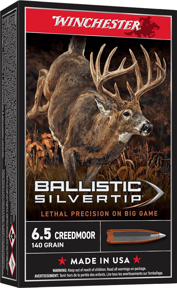 Winchester Ammo SBST65CM Ballistic Silvertip 6.5 Creedmoor 140gr Rapid Cont