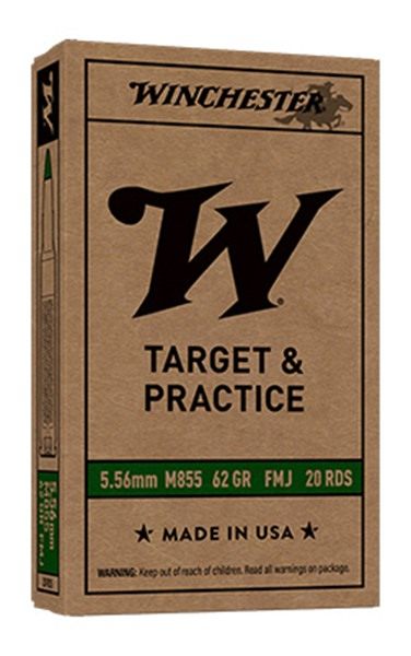 Winchester Ammo WM855K USA M855 Green Tip 5.56x45mmNATO 62gr Full Metal Jac view 4