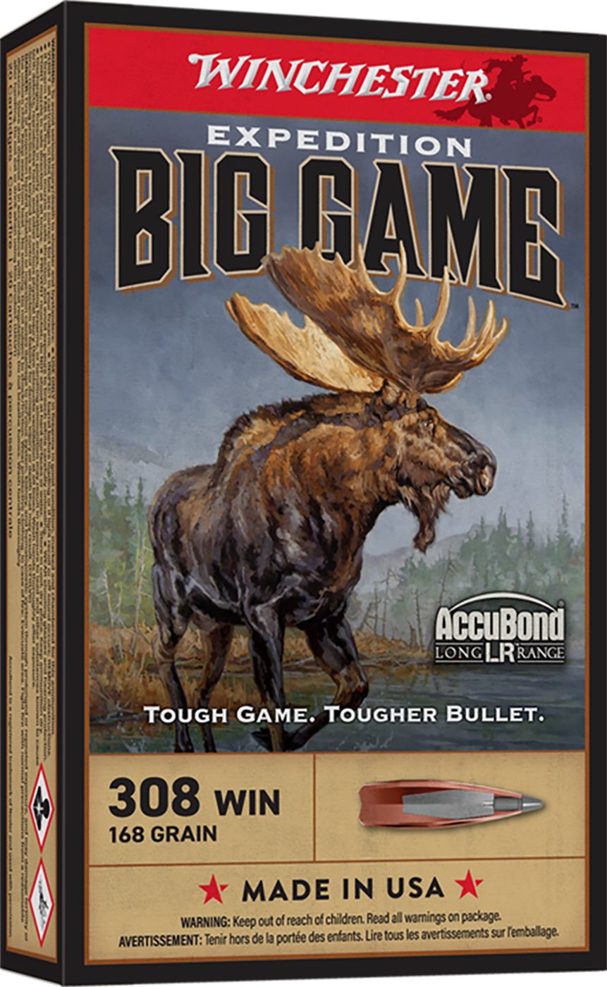 Winchester Ammunition Ammo S308LR Expedition Big Game Long Range 308 168gr