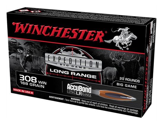 Winchester Ammunition Ammo S308LR Expedition Big Game Long Range 308 168gr view 2