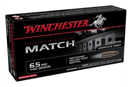 Winchester Ammunition Ammo S65PM Match 6.5PRC 140gr Sierra BTHP 20 Per Box/ view 2